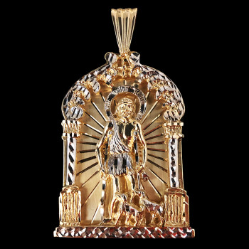 Charm San Lazaro 10k Gold