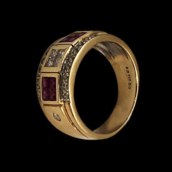 Anillo de mujer en oro 14k...