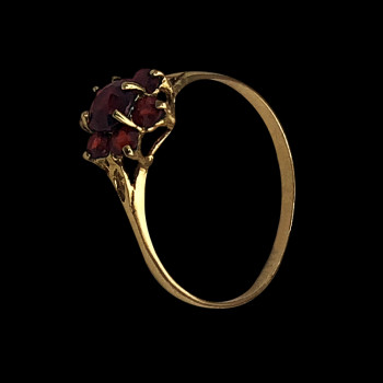 18k Yellow Gold Ring with...