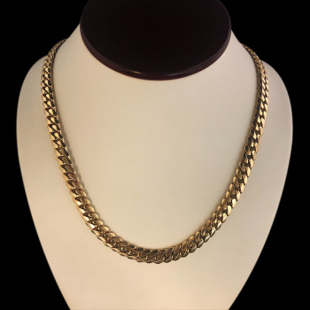 14k Yellow Gold Cuban Link...