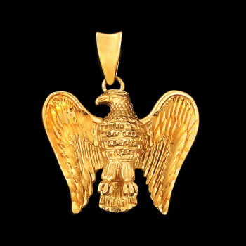 14k Yellow Gold Eagle Charm