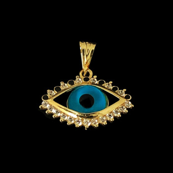 14k Yellow Gold Blue Eyes...