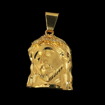 10k Yellow Gold Jesus Face...