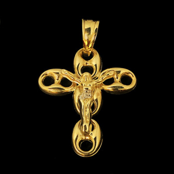 10k Yellow Gold Cross Charm