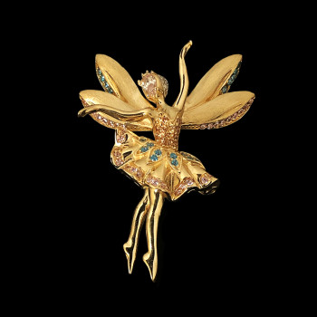 14k Yellow Gold Fairy Charm