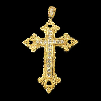 10k Yellow Gold Crucifix Charm