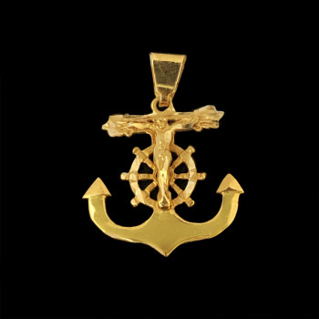 14k Yellow Gold Anchor...