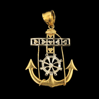 10k Yellow Gold Anchor Charm