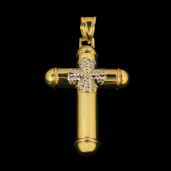 10k Yellow Gold Cross Charm