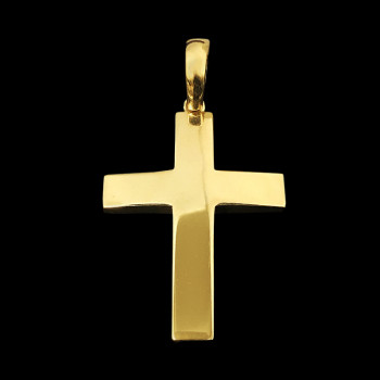 14k Yellow Gold Cross Charm