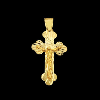 10k Yellow Gold Cross Charm