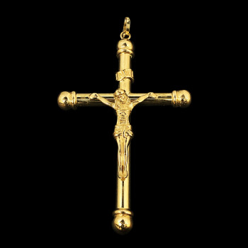 14k Yellow Gold Cross Charm