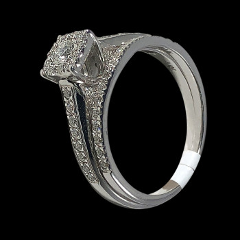 14k White Gold Diamond...