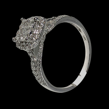 14k White Gold Diamond...