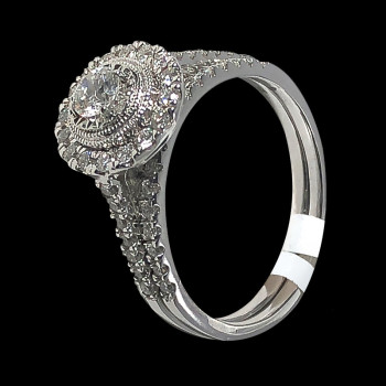 14k White Gold Diamond...