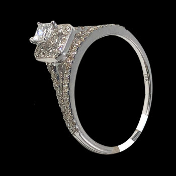 14k White Gold Diamond...