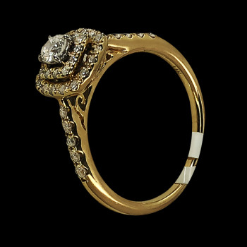 14k Yellow Gold Diamond...