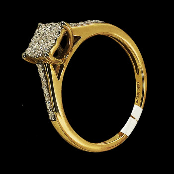 14k Yellow Gold Diamond...