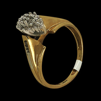 14k Yellow Gold Diamond...