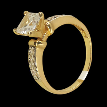 14k Yellow Gold Solitaire Ring