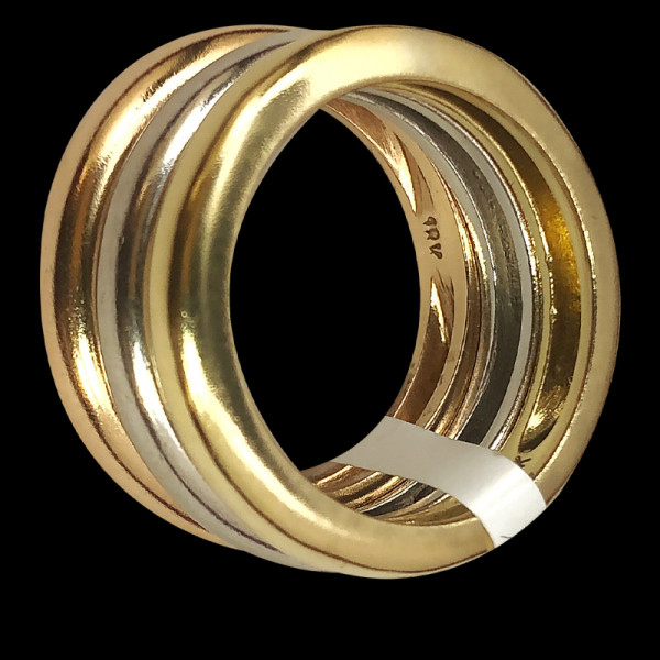 14k Gold Fancy Ring Three  tones