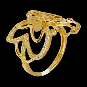 14k Gold Fancy Ring with...