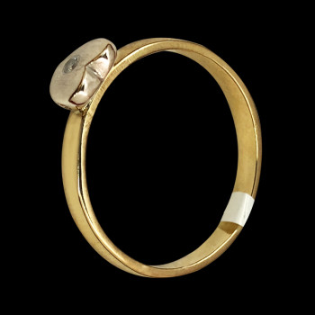 Anillo de oro 18k en dos tonos