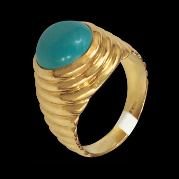 Anillo de oro 18k con Turquesa