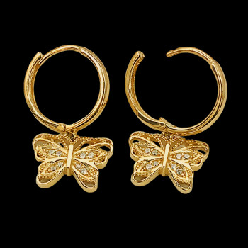 Aretes de oro 14k