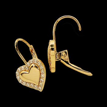 Aretes de oro 14k