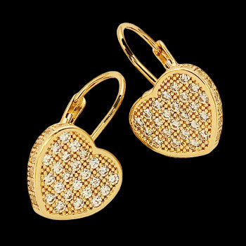 Aretes de oro 14k