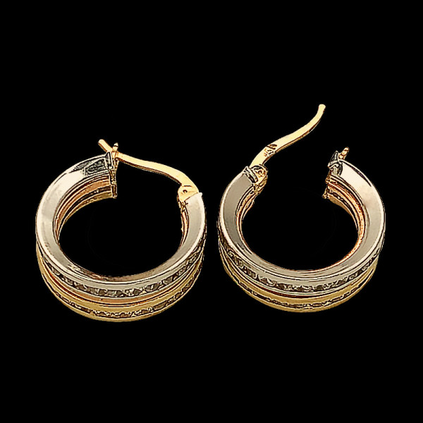 Aretes de oro 14k