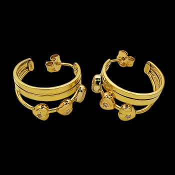 18k Yellow Gold Earring