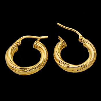 18k Yellow Gold Earring