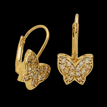14k Yellow Gold Earring