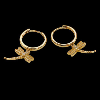 Aretes de oro 14k