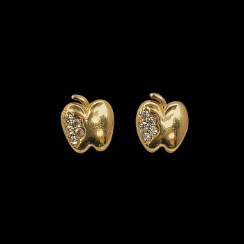 Aretes de oro 14k