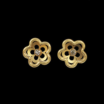 Aretes de oro 14k