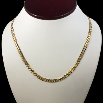 14k Yellow Gold Curve Link...