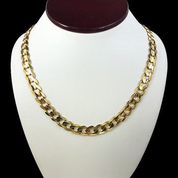 14k Yellow Gold Curve Link...