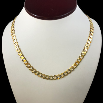 10k Yellow Gold Curve Link...