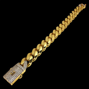 10k Yellow Gold Monaco Link...