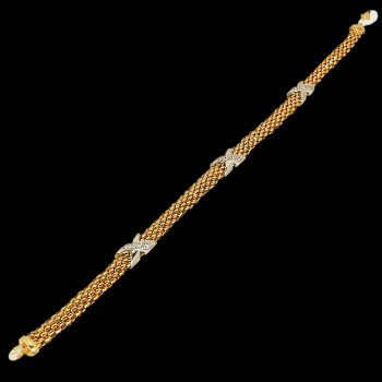 Brazalete Fancy en oro 14k