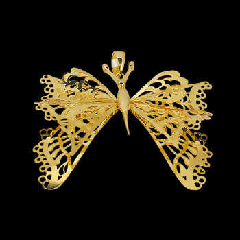 14 kt Yellow Gold Butterfly...