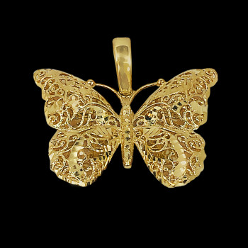 14 kt Yellow Gold Butterfly...