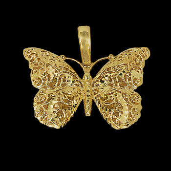 Dije de Mariposa de oro 14 kt