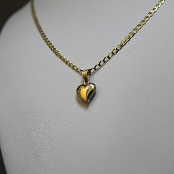 10K Gold Chain with Heart...