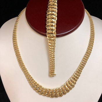 Combo 10K Gold Choker &...