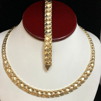 Combo 10K Gold Choker &...