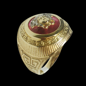 10k gold men's Fancy ring